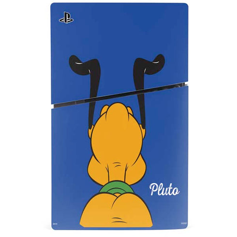 Disney Friends Pluto Backwards PS5 Slim Digital Edition Bundle Skin