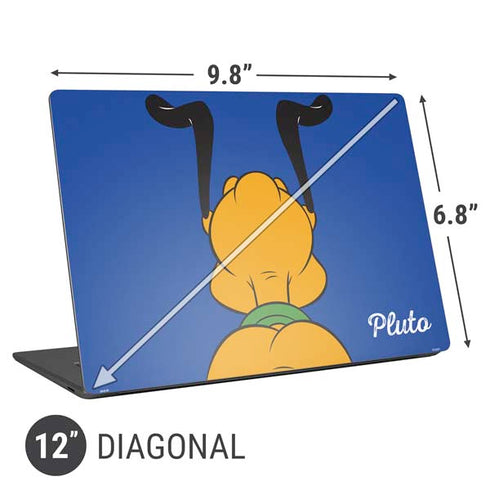 Disney Friends Pluto Backwards Universal Laptop 12in (9.8 x 6.8in) Skin