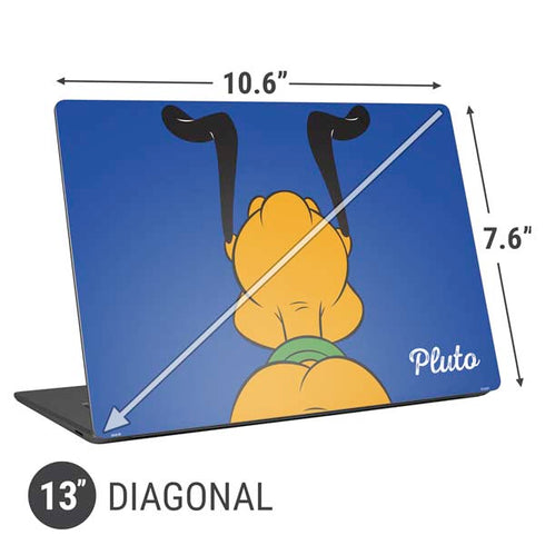 Disney Friends Pluto Backwards Universal Laptop 13in (10.6 x 7.6in) Skin