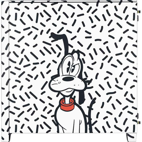 Disney Friends Pluto Confused Corsair 4000D Tempered Glass Mid-Tower ATX Case Skin