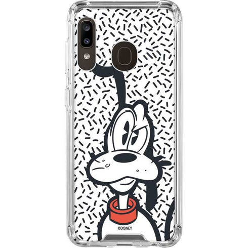 Disney Friends Pluto Confused Galaxy A30 Clear Case