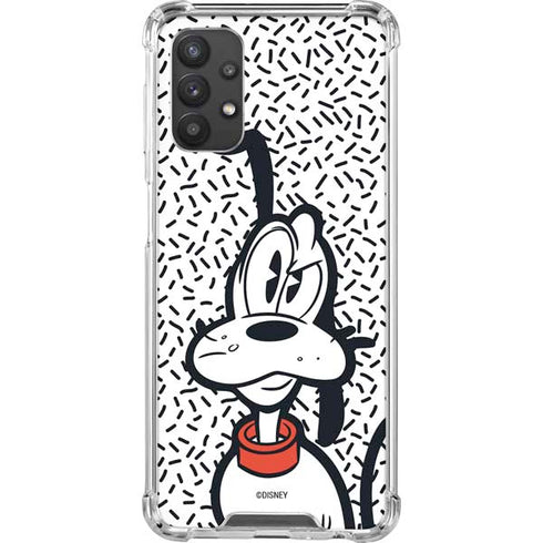 Disney Friends Pluto Confused Galaxy A32 5G Clear Case