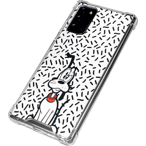 Disney Friends Pluto Confused Galaxy Note20 5G Clear Case