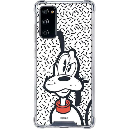 Disney Friends Pluto Confused Galaxy S20 FE Clear Case