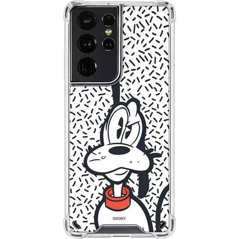 Disney Friends Pluto Confused Galaxy S21 Ultra 5G Clear Case