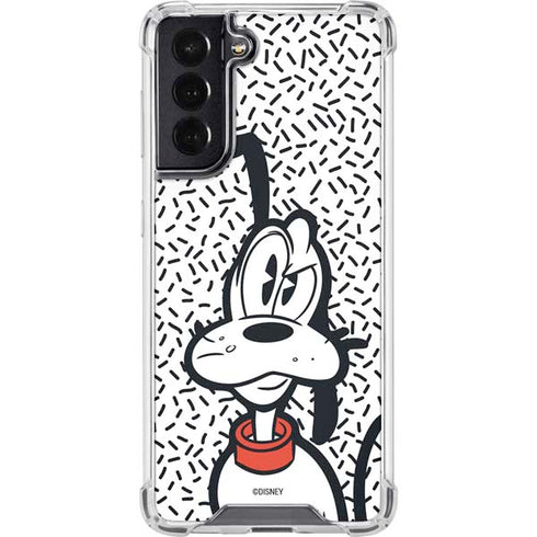 Disney Friends Pluto Confused Galaxy S22 Clear Case