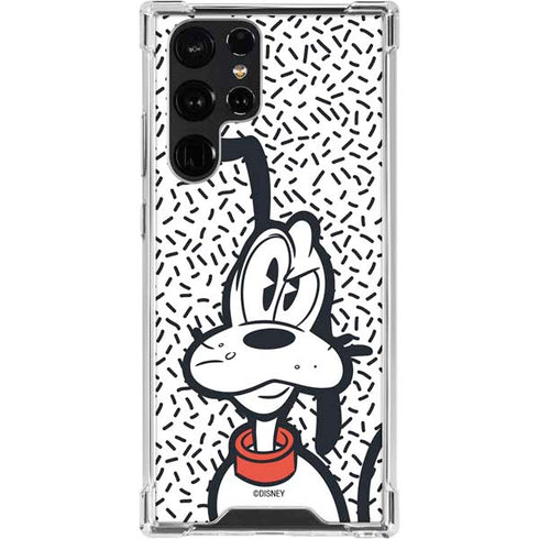 Disney Friends Pluto Confused Galaxy S24 Ultra Clear Case