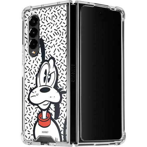 Disney Friends Pluto Confused Galaxy Z Fold4 5G Clear Case