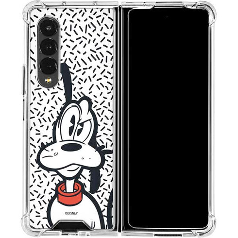 Disney Friends Pluto Confused Galaxy Z Fold4 5G Clear Case