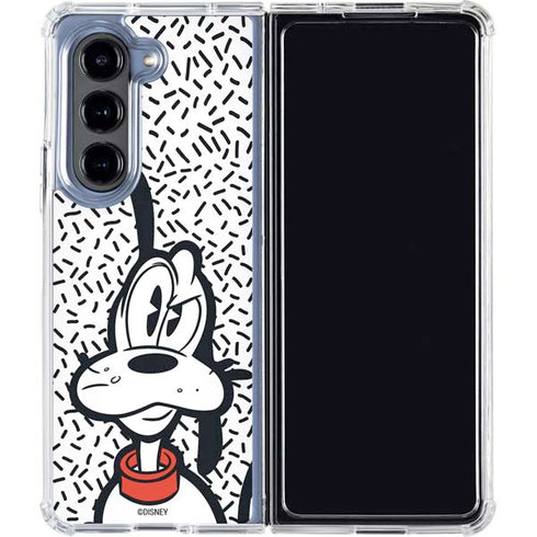 Disney Friends Pluto Confused Galaxy Z Fold5 5G Clear Case