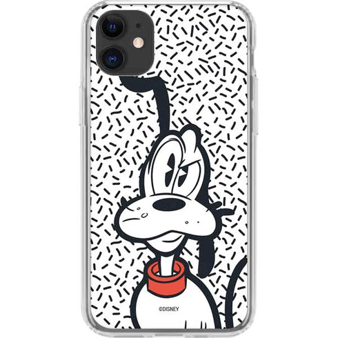 Disney Friends Pluto Confused iPhone 11 Clear Case