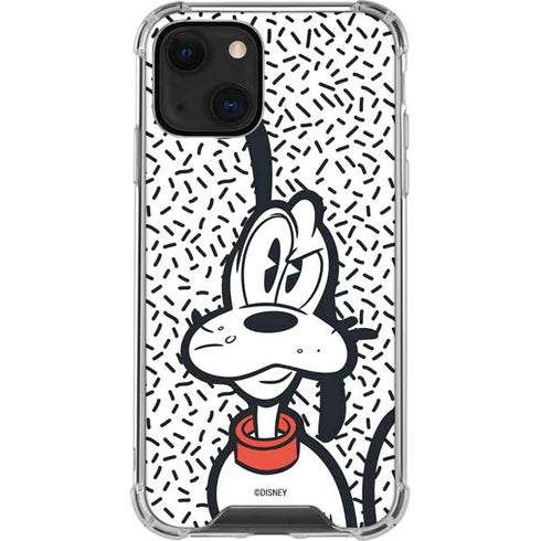 Disney Friends Pluto Confused iPhone 13 Mini Clear Case