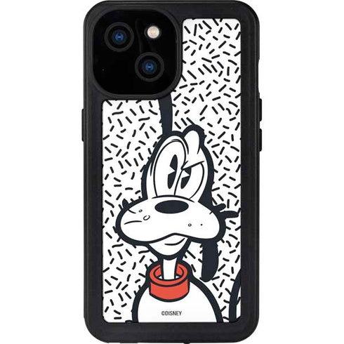 Disney Friends Pluto Confused iPhone 13 Mini Waterproof Case