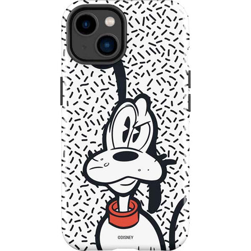 Disney Friends Pluto Confused iPhone 15 Plus Impact Case