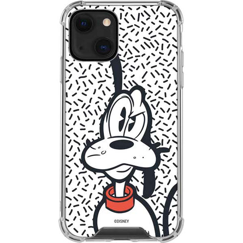 Disney Friends Pluto Confused iPhone 14 Plus Clear Case