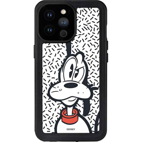 Disney Friends Pluto Confused iPhone 14 Pro Max Waterproof Case