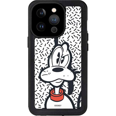 Disney Friends Pluto Confused iPhone 14 Pro Waterproof Case