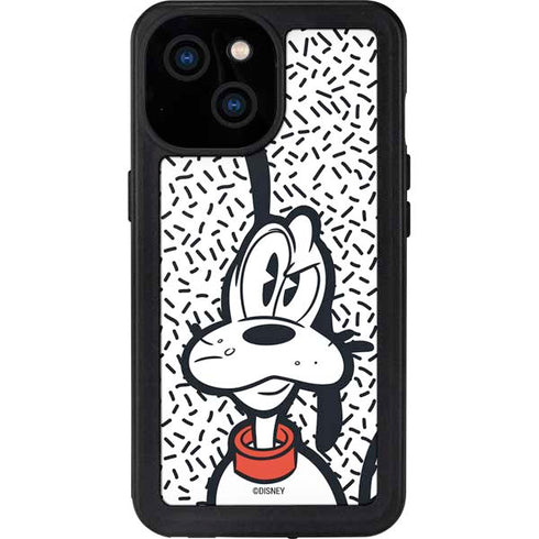 Disney Friends Pluto Confused iPhone 15 Waterproof Case