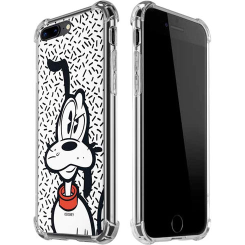 Disney Friends Pluto Confused iPhone 7/8 Plus Clear Case