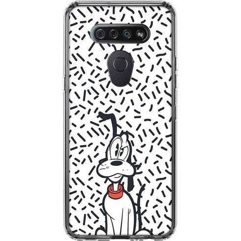 Disney Friends Pluto Confused LG K51/Q51 Clear Case