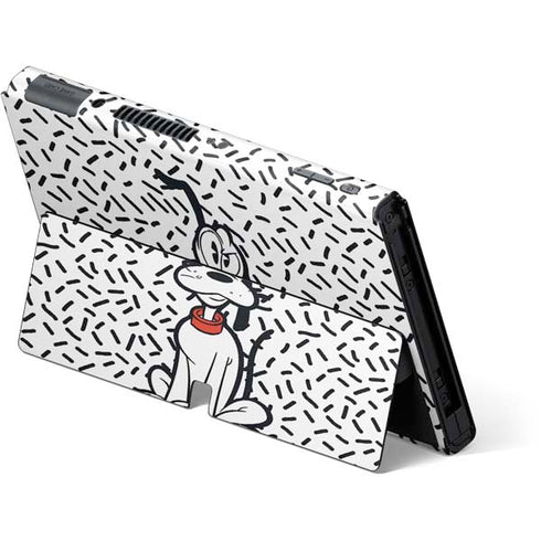 Disney Friends Pluto Confused Nintendo Switch OLED (2021) Skin