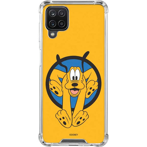 Disney Friends Pluto Galaxy A12 Clear Case