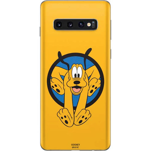 Disney Friends Pluto Galaxy S10 Skin