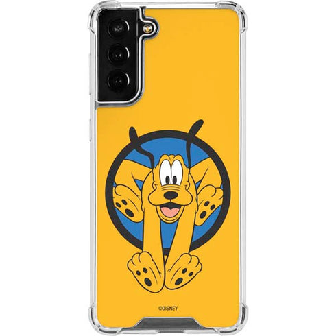 Disney Friends Pluto Galaxy S21 FE Clear Case