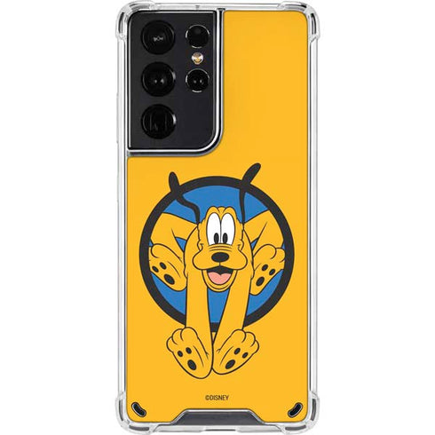 Disney Friends Pluto Galaxy S21 Ultra 5G Clear Case
