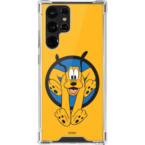 Disney Friends Pluto Galaxy S22 Ultra Clear Case