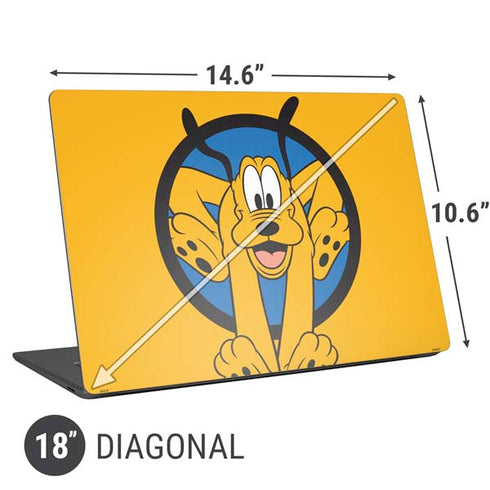 Disney Friends Pluto Universal Laptop 18in (14.6 x 10.6in) Skin