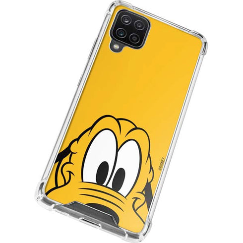 Disney Friends Pluto Up Close Galaxy A12 Clear Case