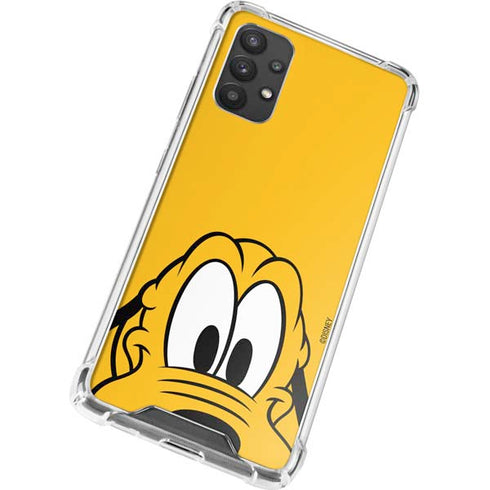 Disney Friends Pluto Up Close Galaxy A32 5G Clear Case
