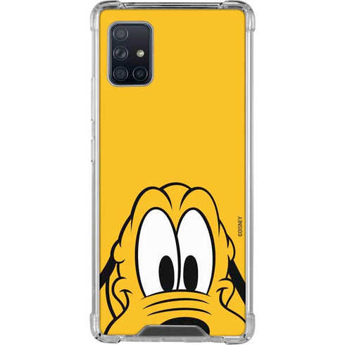 Disney Friends Pluto Up Close Galaxy A51 5G Clear Case