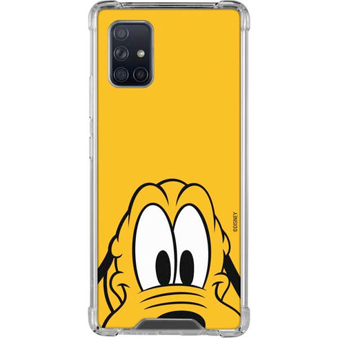 Disney Friends Pluto Up Close Galaxy A71 5G Clear Case
