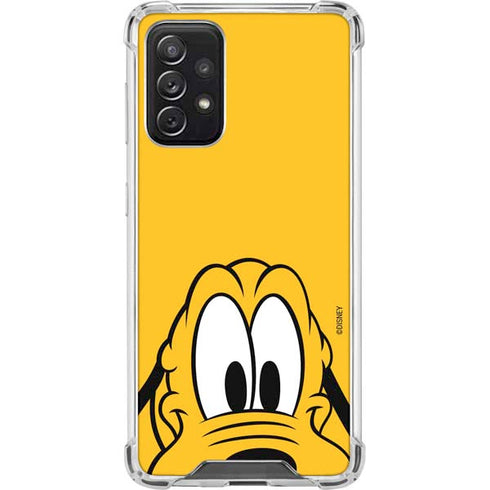 Disney Friends Pluto Up Close Galaxy A72 5G Clear Case