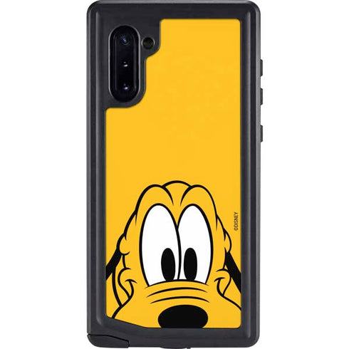 Disney Friends Pluto Up Close Galaxy Note 10 Waterproof Case