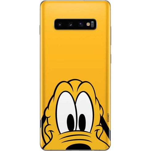 Disney Friends Pluto Up Close Galaxy S10 Plus Skin