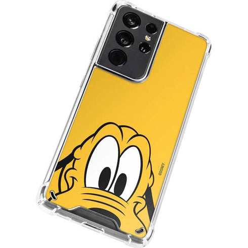 Disney Friends Pluto Up Close Galaxy S21 Ultra 5G Clear Case