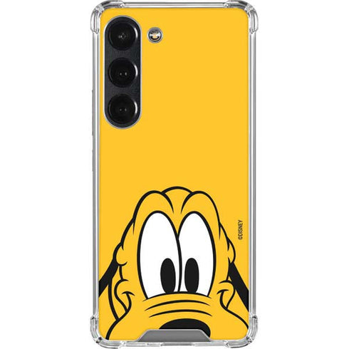 Disney Friends Pluto Up Close Galaxy S23 Clear Case