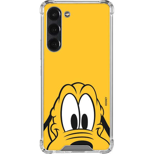 Disney Friends Pluto Up Close Galaxy S23 Plus Clear Case