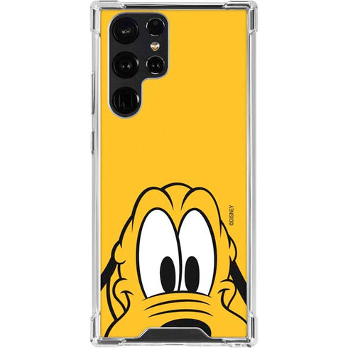 Disney Friends Pluto Up Close Galaxy S24 Ultra Clear Case