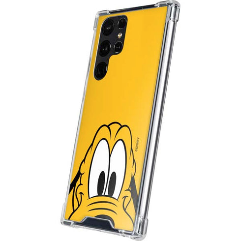 Disney Friends Pluto Up Close Galaxy S24 Ultra Clear Case
