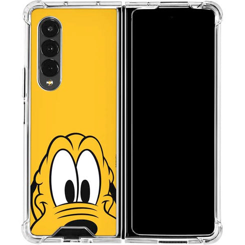 Disney Friends Pluto Up Close Galaxy Z Fold4 5G Clear Case
