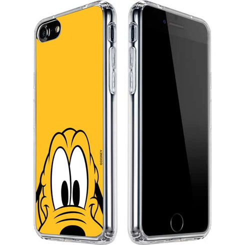 Disney Friends Pluto Up Close iPhone SE (2nd & 3rd Gen) Clear Case