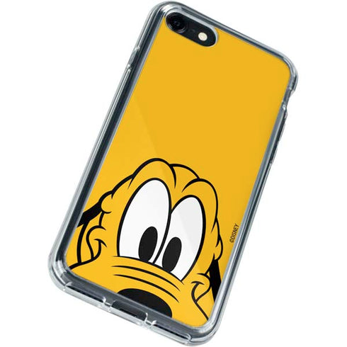 Disney Friends Pluto Up Close iPhone SE (2nd & 3rd Gen) Clear Case