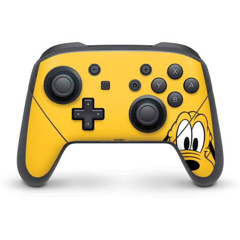 Disney Friends Pluto Up Close Nintendo Switch Pro Controller Skin