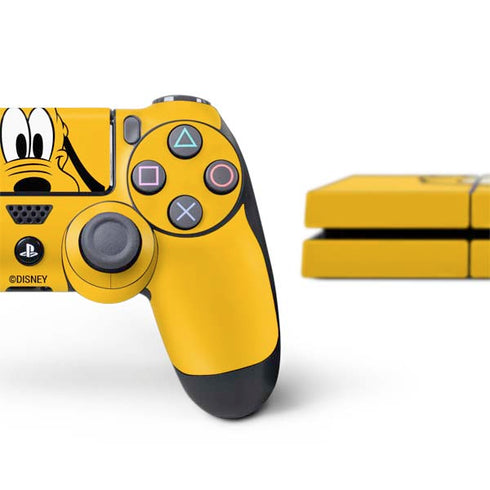Disney Friends Pluto Up Close PS4 Console and Controller Bundle Skin