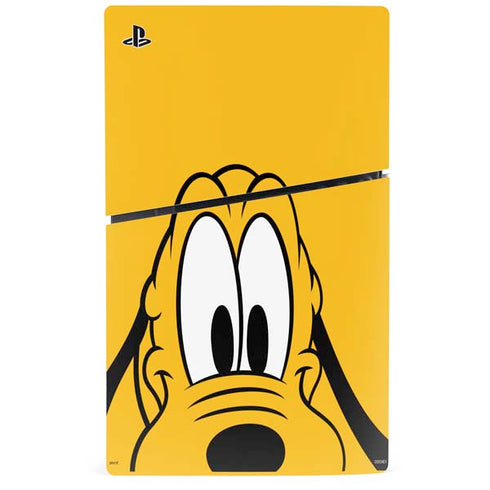 Disney Friends Pluto Up Close PS5 Slim Disk Bundle Skin