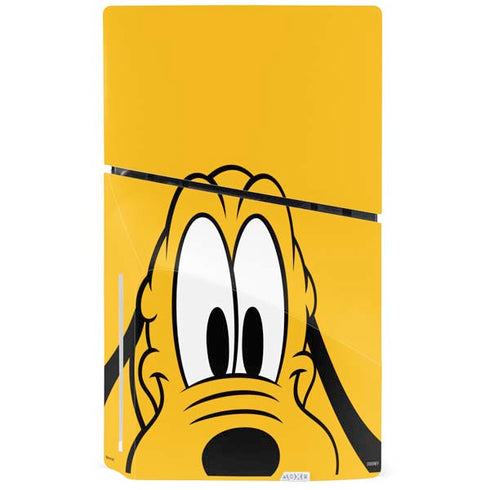 Disney Friends Pluto Up Close PS5 Slim Disk Bundle Skin